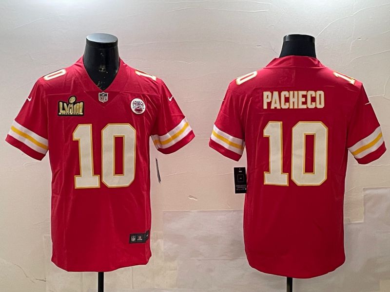 Men Kansas City Chiefs 10 Pacheco Red Second generations 2025 Nike Limited NFL Jersey style 3